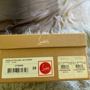 Christian Louboutin Size 39 Pigalle Nude Pumps